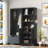 Okan Multi-functional Hall Tree with Storage Shelves Drawers and Cabinet with Bench-799936860