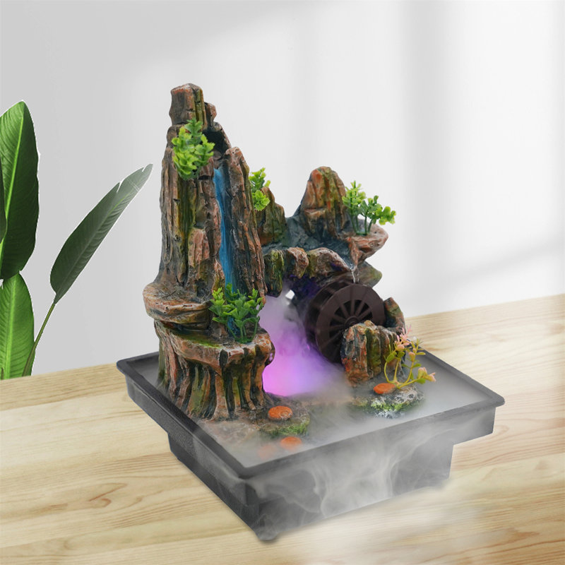 Fontaine en résine Adstalliya avec lumière