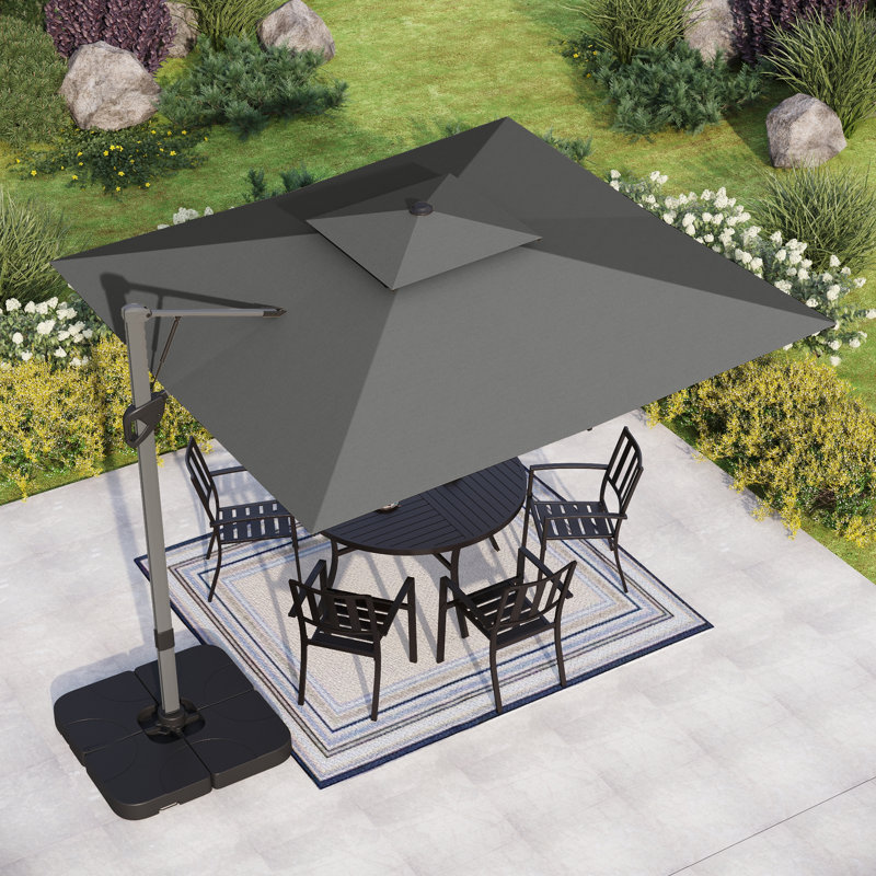 274.3cm Cantilever Parasol, Grey