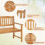 Banc de jardin en bois Bukhari