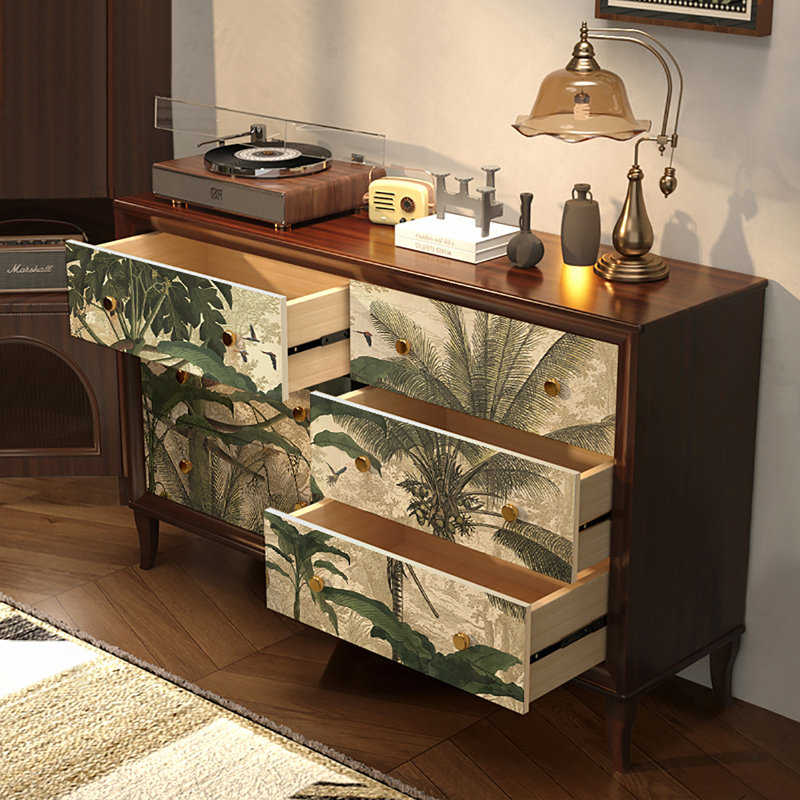 Armoire décorative à tiroirs rétro
