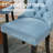 Velvet Upholstered Nailhead Dining Chairs Side Chairs Set of 6-1129055457