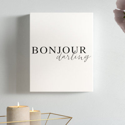" Bonjour Darling "
