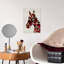 Art mural cheval cramoisi abstrait abstrait contemporain-129147082-129392456
