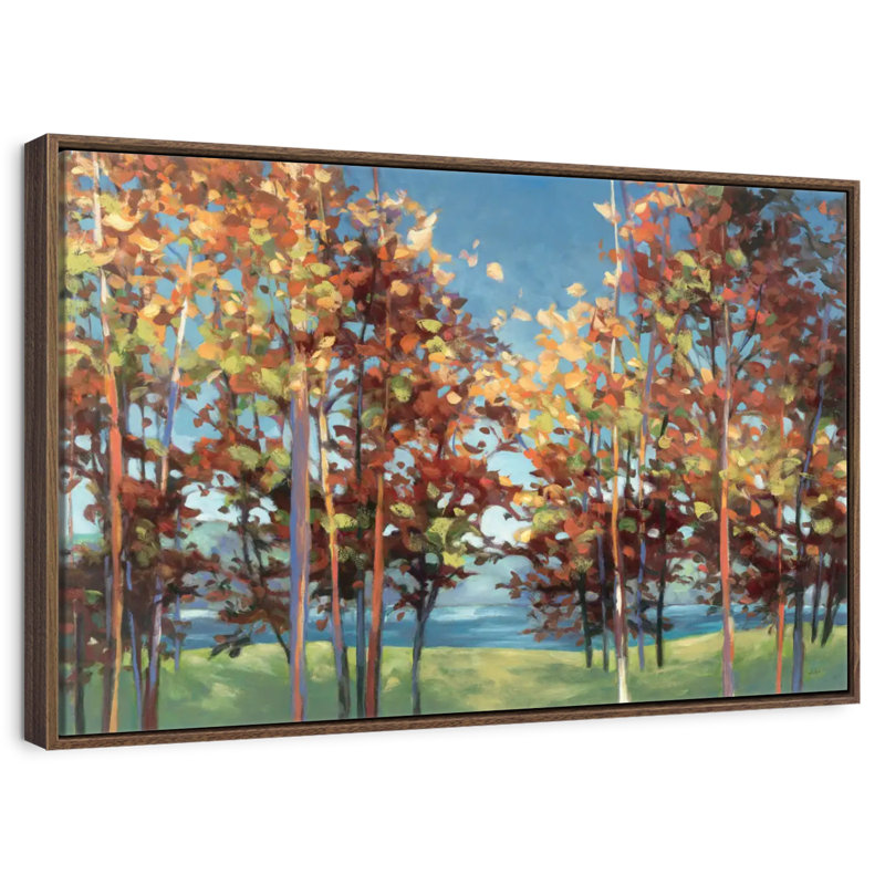 Kaleidoscope, 37" X 25", Floating Frame Walnut