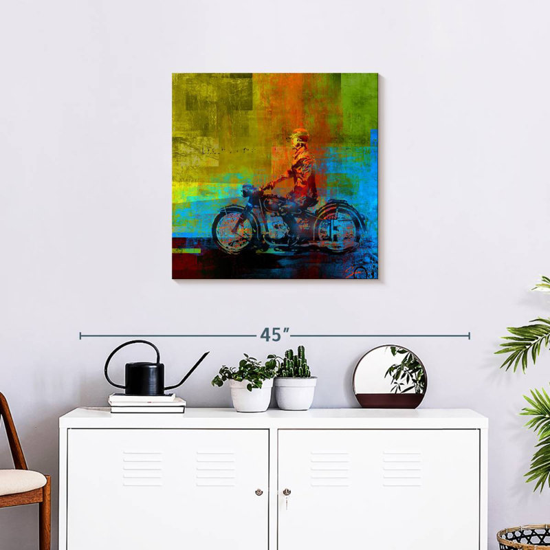 Motorcycle, 24" H x 24" W