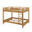 Queen-Over-Queen Wooden Bunk Bed With Ladder & Guardrail, Perfect For Kids, Teens & Adults-1185685412