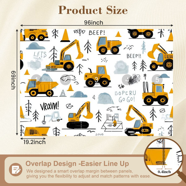 Red Barrel Studio Peel and Stick Wallpaper 96" W x 69" H Modern Self ...