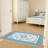 2' X 3' TPE Non-slip Bottom, Imitation Cashmere Floral Pattern Area Rug,BlueBlue-250160672-246896519
