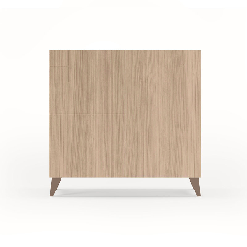 12 Pair Shoe Storage Cabinet, Walnut/Moka