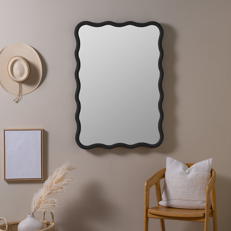 Candace Abstract Mirror, Black