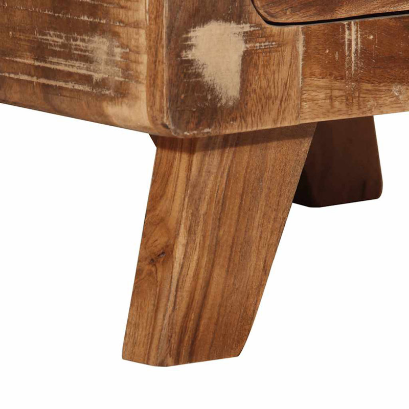 37cm W Solid Wood Bedside Table