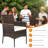 Wicker Premium All-Weather Wicker Outdoor Dining Armchair with Cushion-1894671030