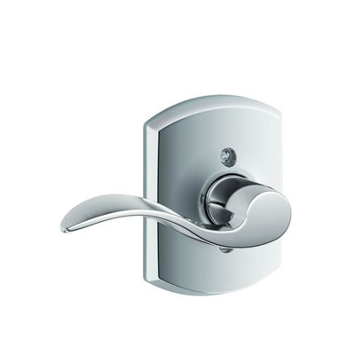 Accent Lever with Greenwich Trim Non-Turning Lock