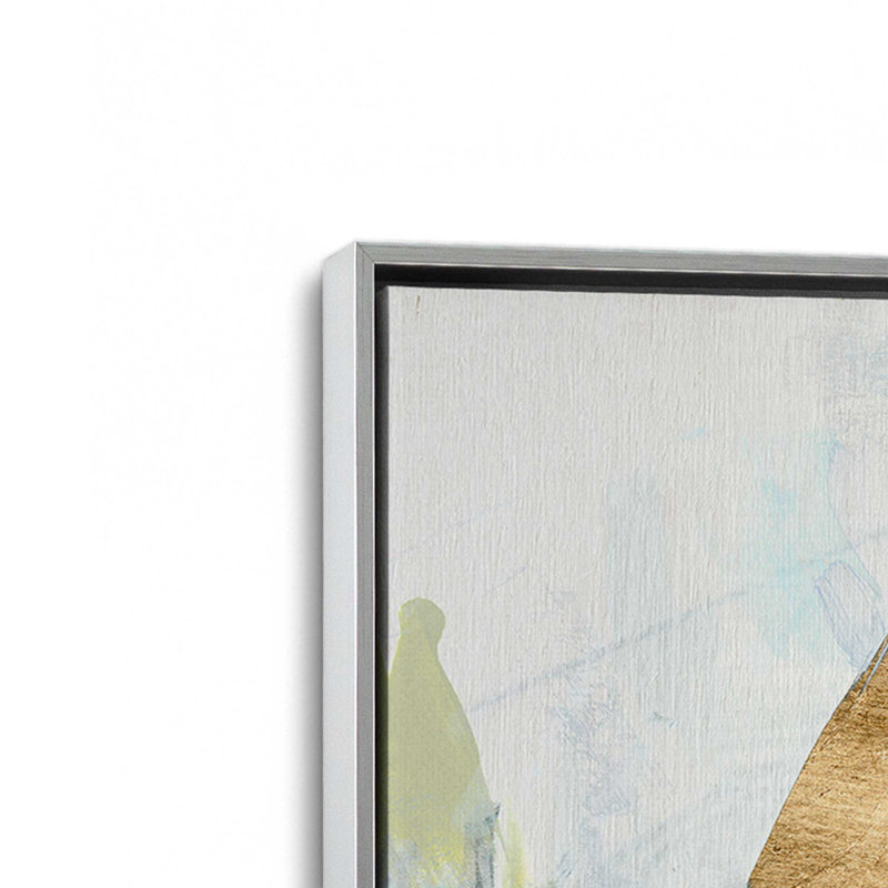 «Blue Gold Ice I» par June Erica Vess, reproduction d'art sur toile, H 20 po x l 20 po, Argent argent