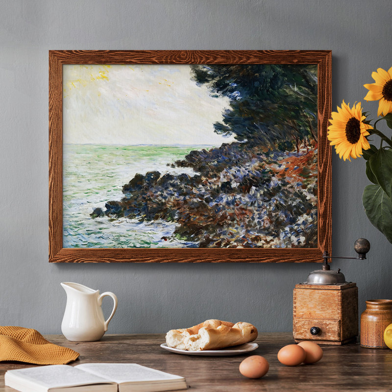 Cap Martin, 1884 02, peinture sur toile encadrée, H 28 po x l 42 po x P 1,5 po, Érable