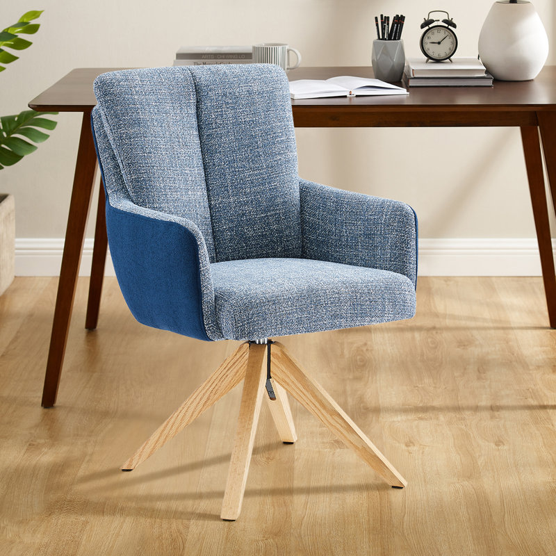 Chaise de bureau Bernab, Bleu