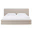 Lit plateforme tapissier Viski Brun Boucle-100964991