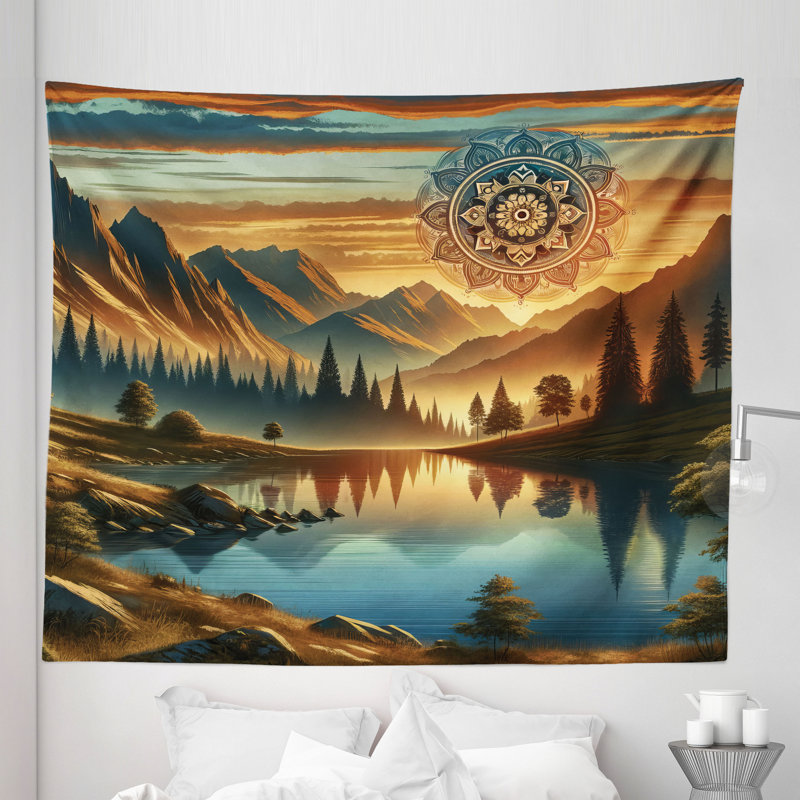 Tapisserie en microfibre, H 104 po x l 88 po