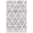 Himzo Geometric Machine Woven Cotton Area Rug in Gray-1817802159