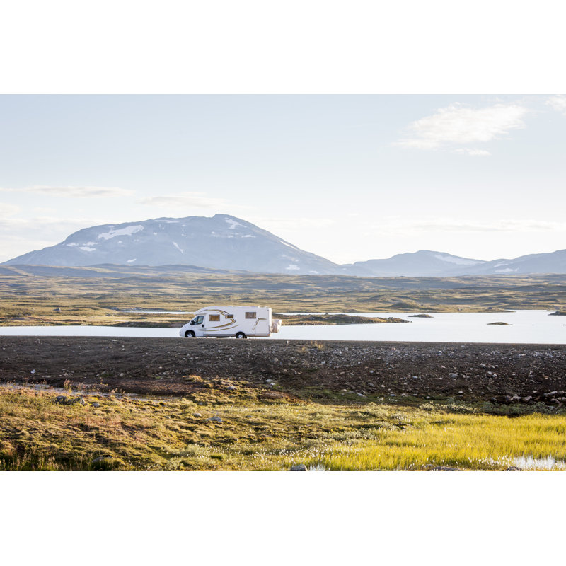 Motorhome In Lapland - Wrapped Canvas Print, 30cm H x 46cm W x 3.8cm D