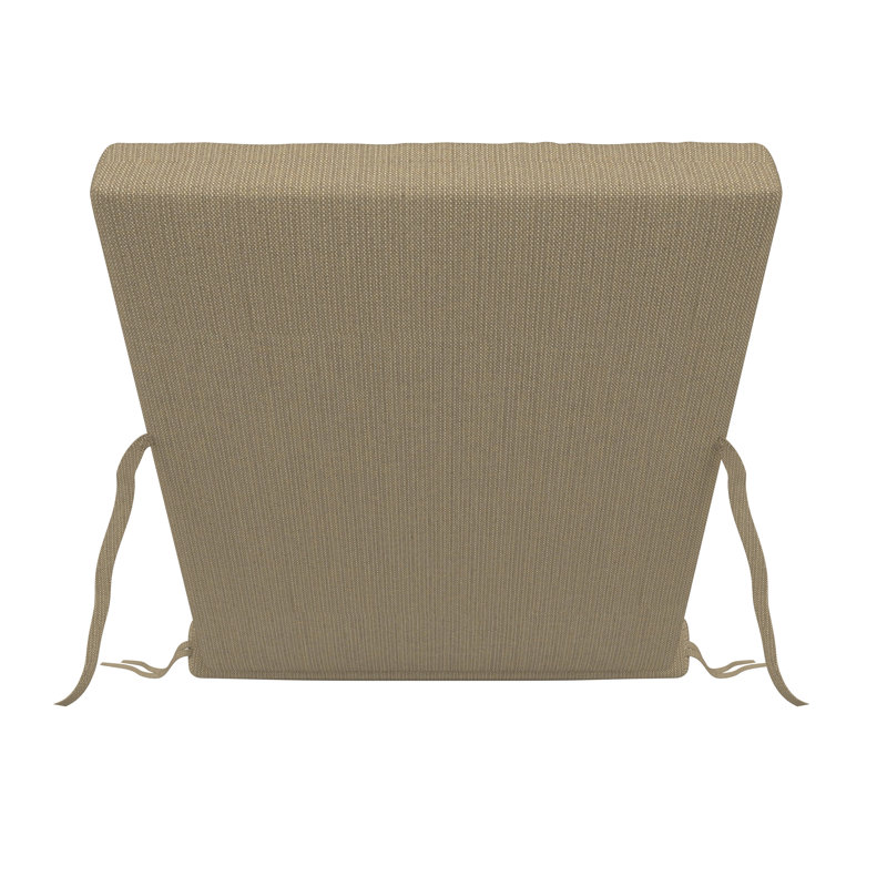 Amala Sunbrella® Outdoor Chaise Lounge Cushion, 22" x 24"/24.5" x 52.5", Spectrum Mushroom Sunbrella® Plainweave