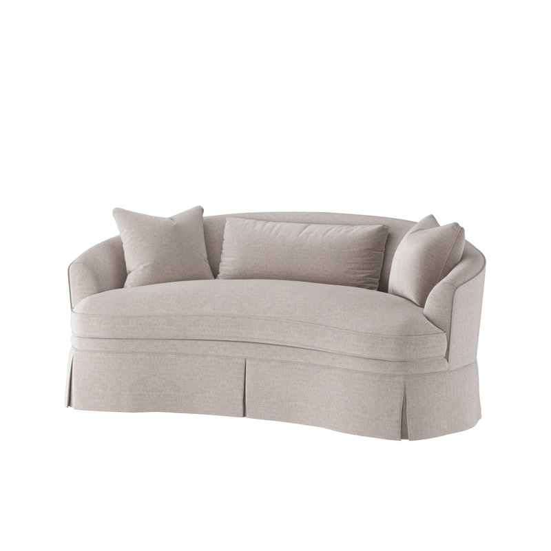 Edie 77'' Slipcovered Sofa, Vault Fog (Performance fabric) 1172-93