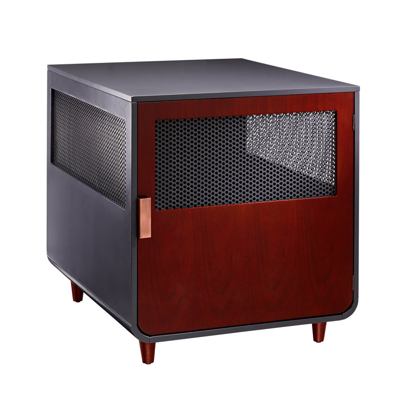 Furniture Style Crate with 1 Door, Mocha Walnut, 60.96cm H x 58.42cm W x 76.2cm D