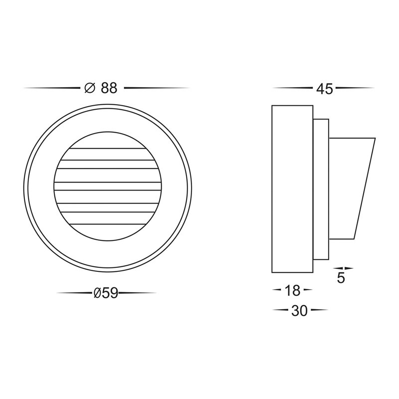Grilli Outdoor Flush Mount