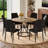 Modern Industrial Dining Set with Ergonomic Chairs