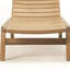 Chaise longue d'extérieur avec chaise longue d'extérieur en bois de teck