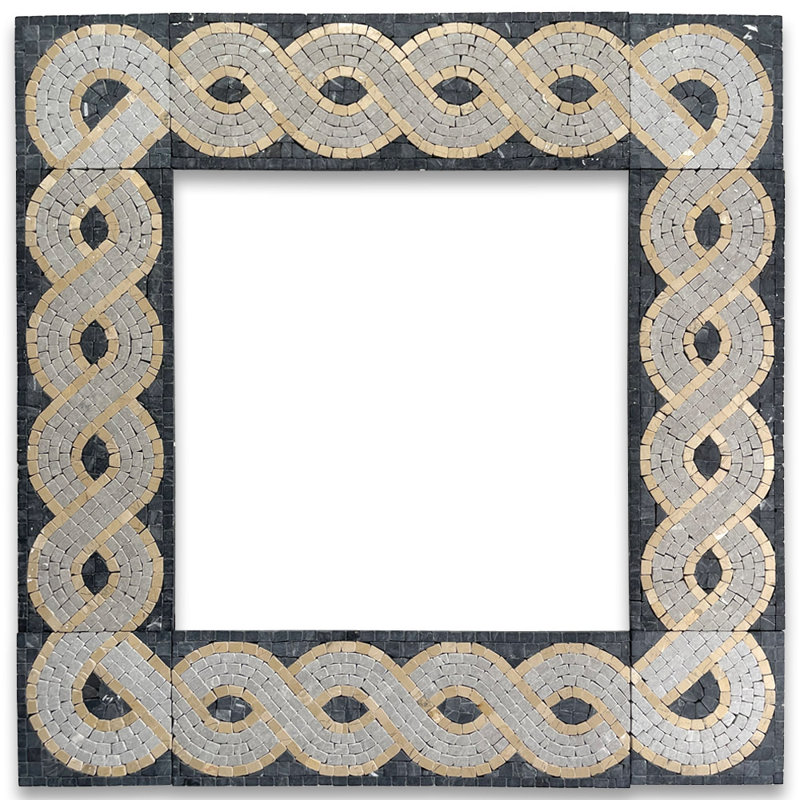 12'' x 4'' Matte Marble Decorative Accent Tile
