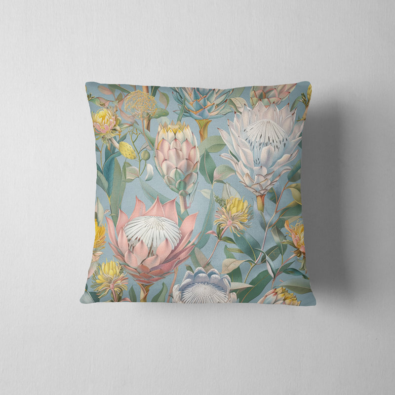 Housse de coussin réversible Floral Maximalist Floral, H 16 po x l 16 po