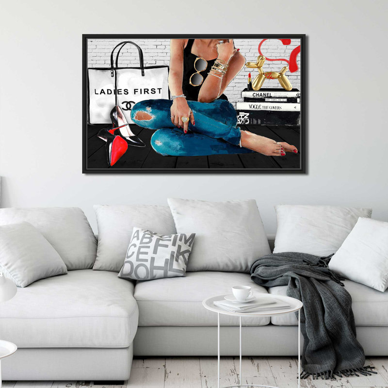 West Hollywood (Horizontal) par Jodi - impression, Cadre flottant noir, H 21,5 po x l 33,5 po x P 2 po
