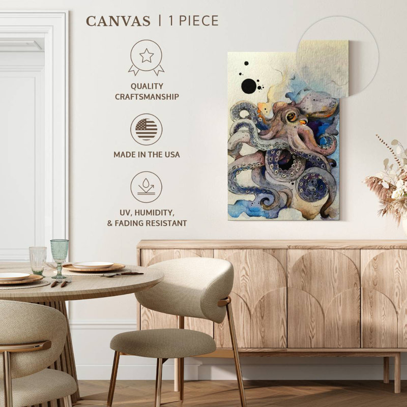 Brampt Dreamy Octopus, 39" H x 26" W