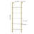 Cayden-James 72.6" H x 23.6" W Modern 5-Tier Etagere Bookcase, White & Gold Iron Frame Library Shelf-76236062-1799974