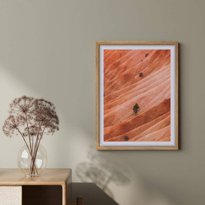 Reproduction d'art paysage encadrée pour la nature, H 14 po x l 11 po, Naturel