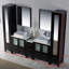 Ensemble de meuble-lavabo double 102 po avec miroir et armoire à linge Mance-24550972