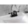 Kingston Brass American Classic Two-Handle 3-Hole Deck Mount 4" Centerset Bathroom Faucet with Plastic Pop-Up