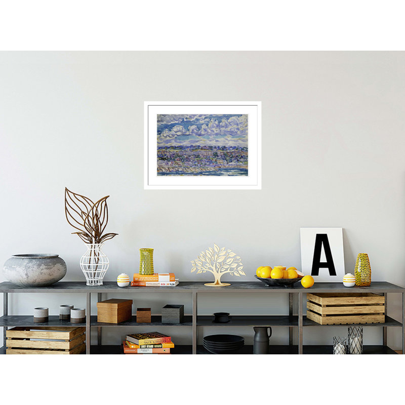 «St. Malo» par Maurice Brasil Prendergast, impression giclée sur cadre, H 22,07 po x l 29,5 po
