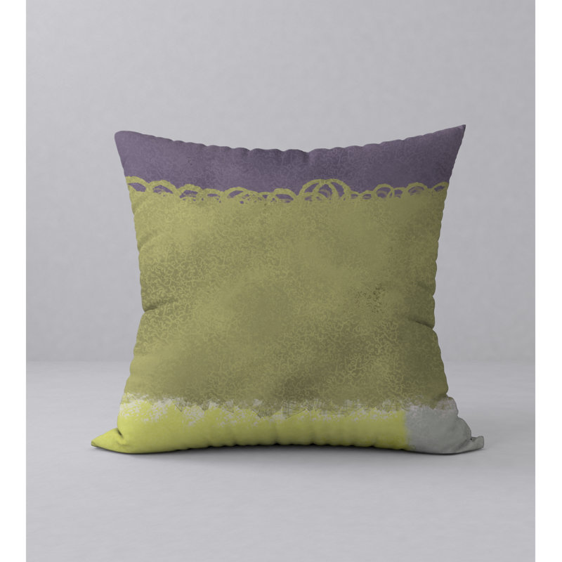 Abstract Reversible Throw Pillow, 18" x 18"
