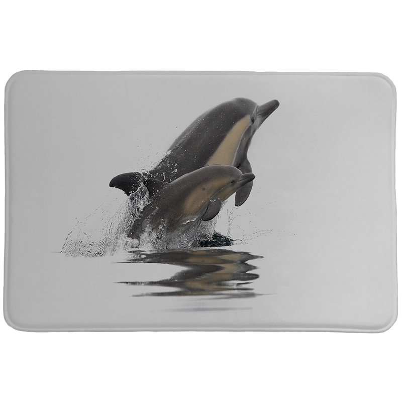 Tapis de bain Marlie Graceful Dolphins