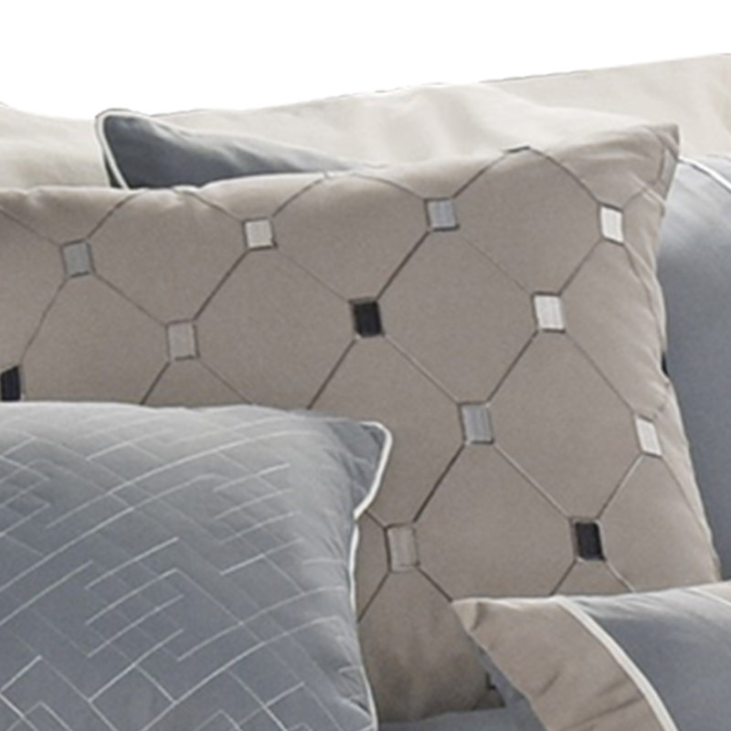  Microfiber Comforter Set, King Comforter + 6 Additional Pieces