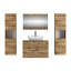 Wall Mounted Combined Vanity Unit with Vessel Ceramic Basin-295450142