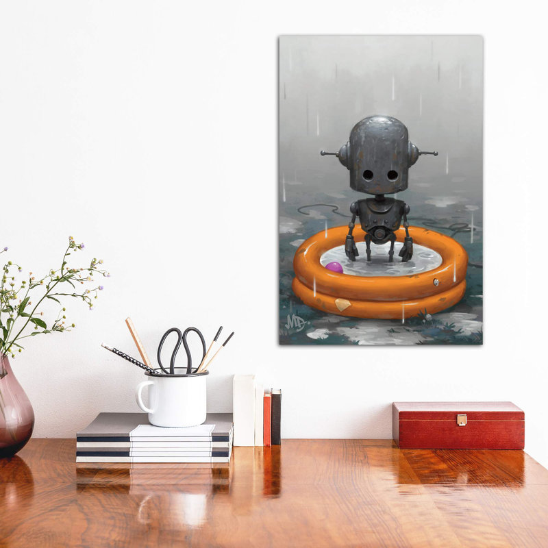 «Doldrums» par Matt Dixon - impression d'art graphique, Toile tendue, H 18 po x l 12 po x 1,5 po
