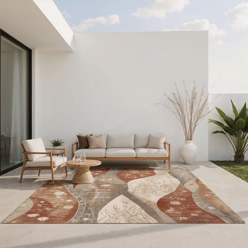 Tapis intérieur et extérieur Meadow Mirage, Rectangle 4pi x 6 pi
