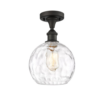 Plafonnier semi-encastré 1 lumière 8 po Cindi