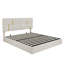 Grand lit plateforme tapissier avec système de rangement hydraulique, aucun sommier nécessaire-1171641397