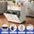 Beal Rolling Kitchen Island, Kitchen Storage, Kitchen Cabinet with Double Tilt Out Trash Can Storage Cabinet and Charging Station