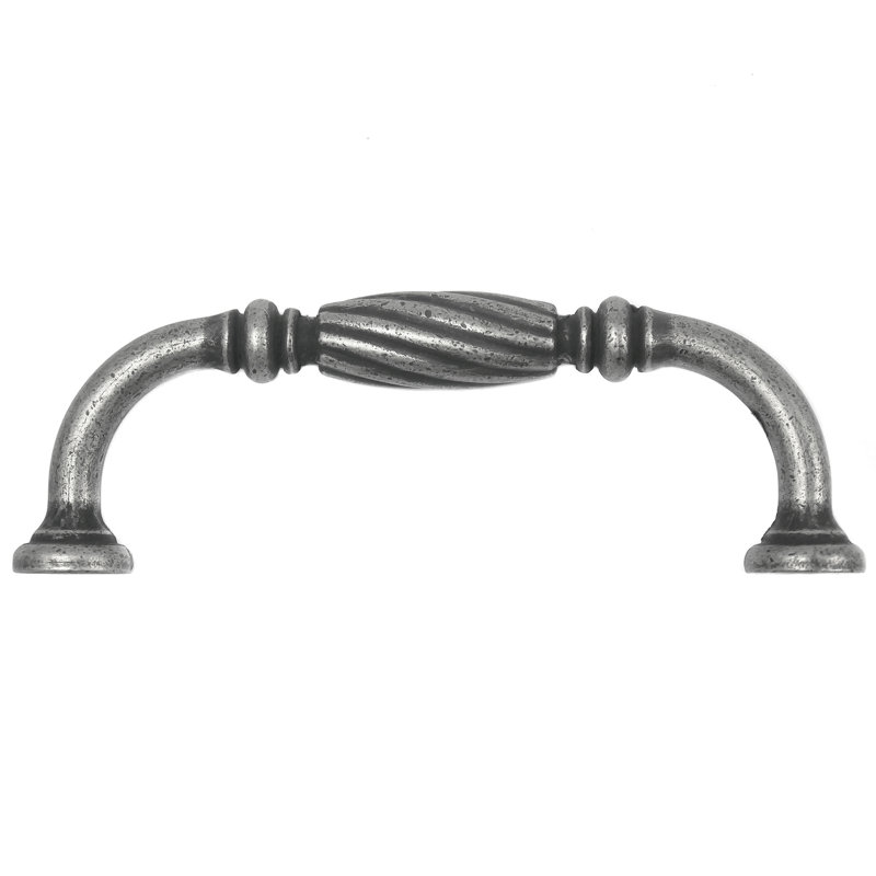 Poignée barre 5 po French Twist, 3", Étain vieilli
